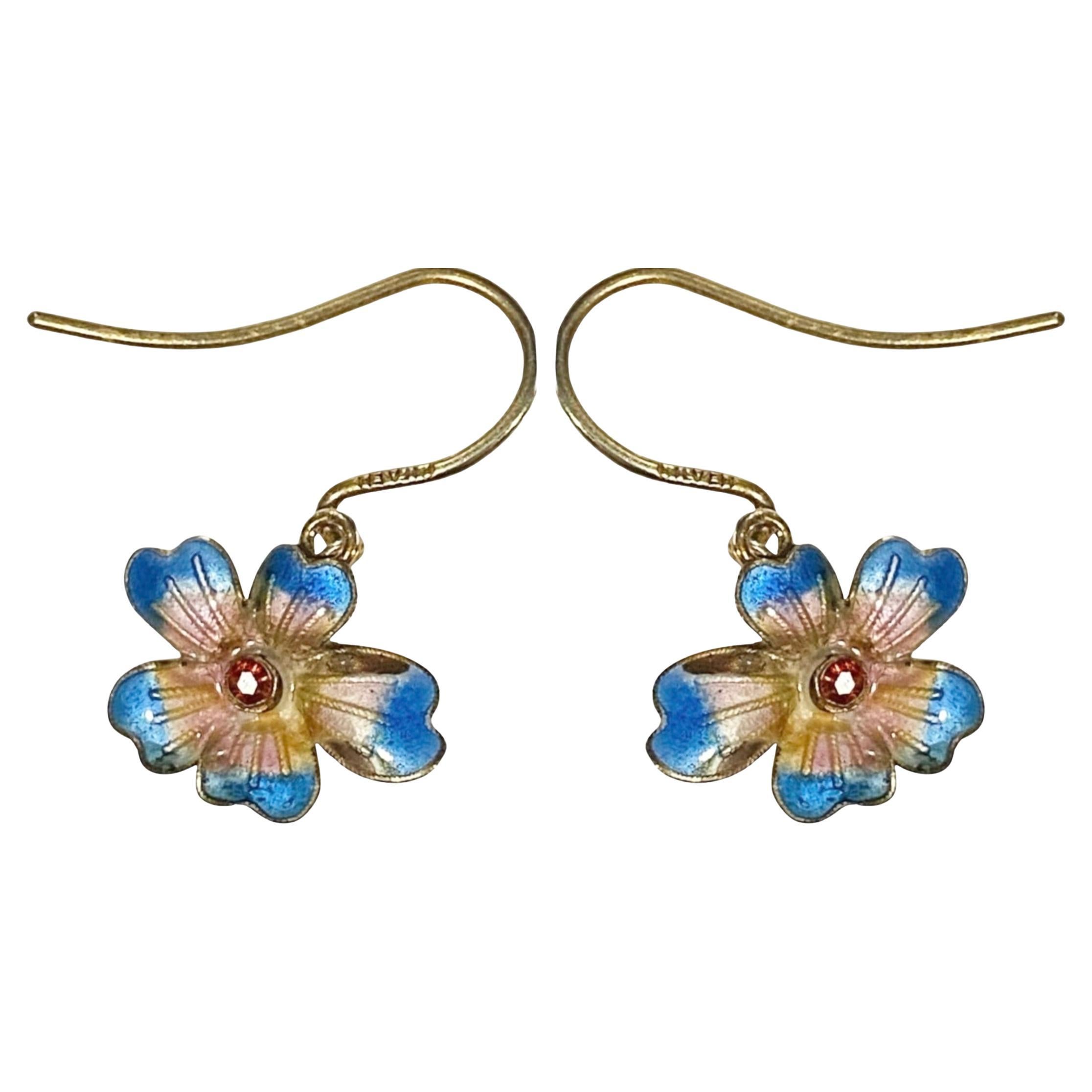 Pendientes Pensamiento Rubí en venta