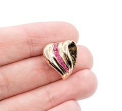 Ruby Pendant in 14k Yellow Gold
