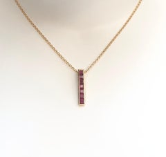 Ruby  Pendant set in 18 Karat Gold Settings