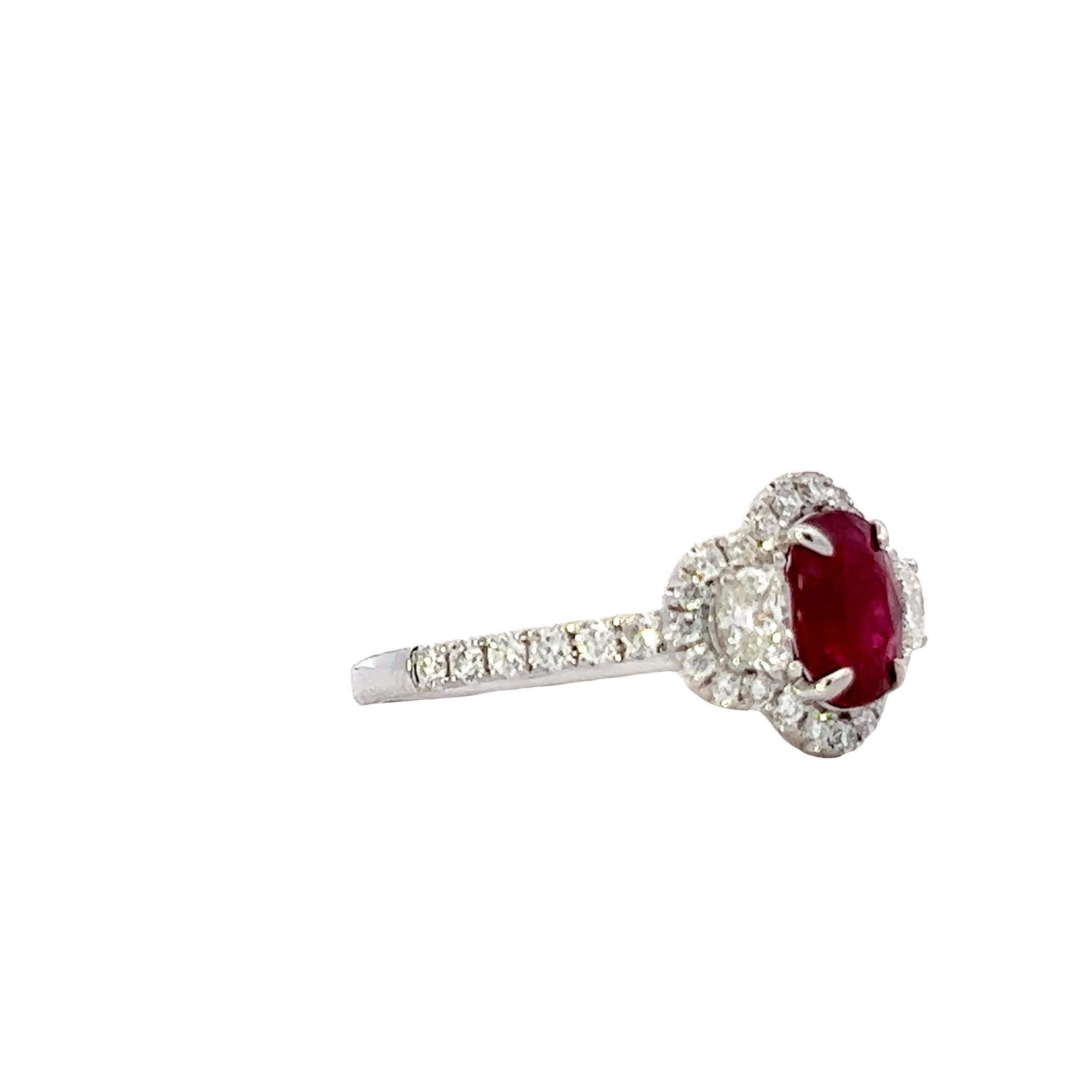 Anello con diamante Ruby Radiance In condizioni Nuovo in vendita a Great Neck Plaza, NY