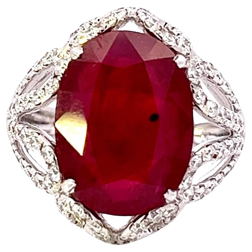 Anello con diamante Ruby Radiance