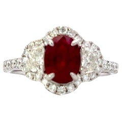 Ruby radiance diamond ring