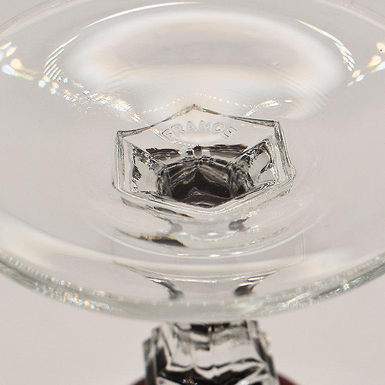 cristal d'arques red wine glasses