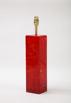 Ruby Red Fractal Resin Lamp, Marie-Claude de Fouquieres