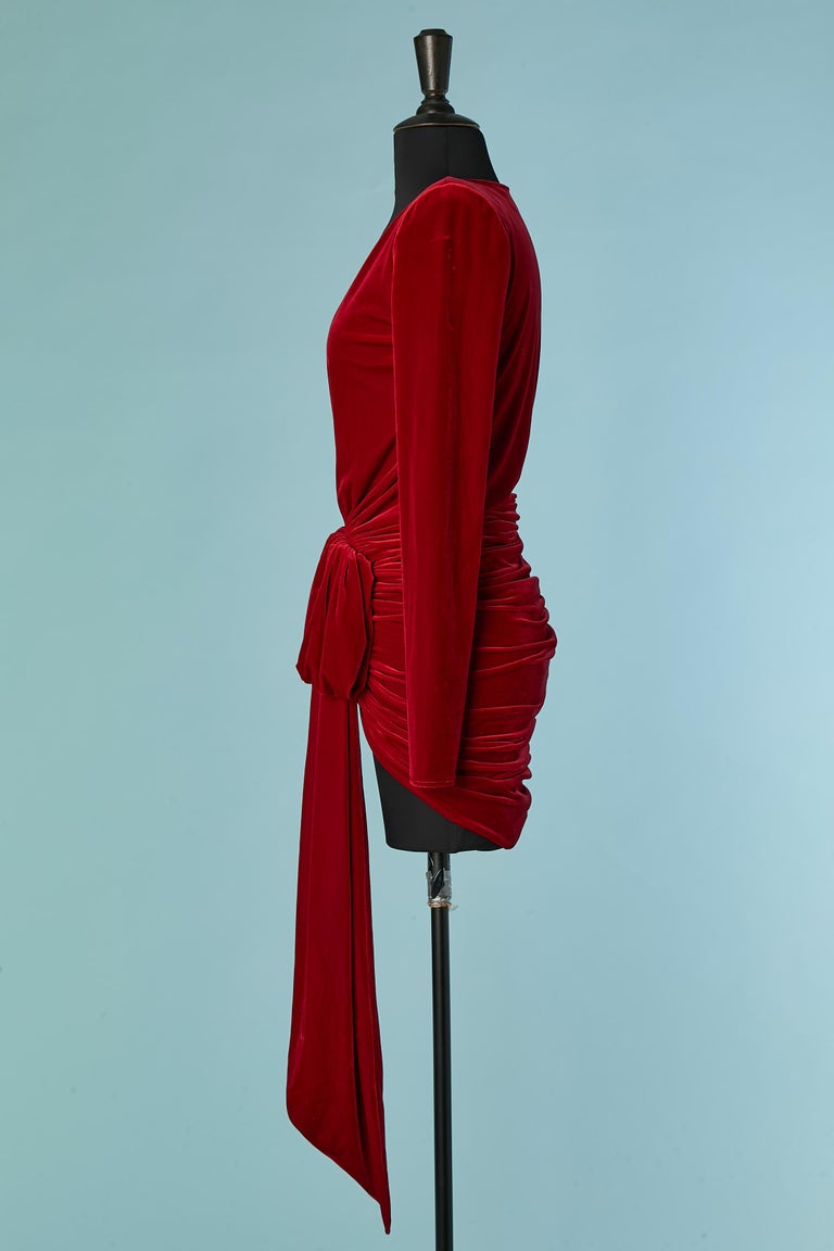 alexandre vauthier burgundy dress Alexandre Vauthier Midi Dresses for Women