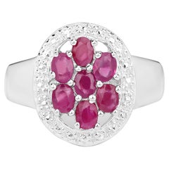Rubinring, 1.52 Karat, Sterlingsilber