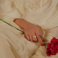 Ruby Ring 18k Yellow Gold Ring with 1 Ruby Stone