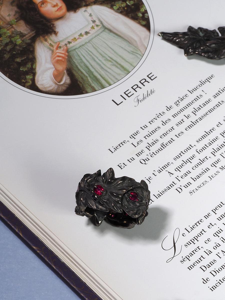 Großer Rubin-Ring Schwarz Silber Große Statement Weihnachtsgeschenkidee Rubin Hochzeitsgeschenkidee im Angebot 4
