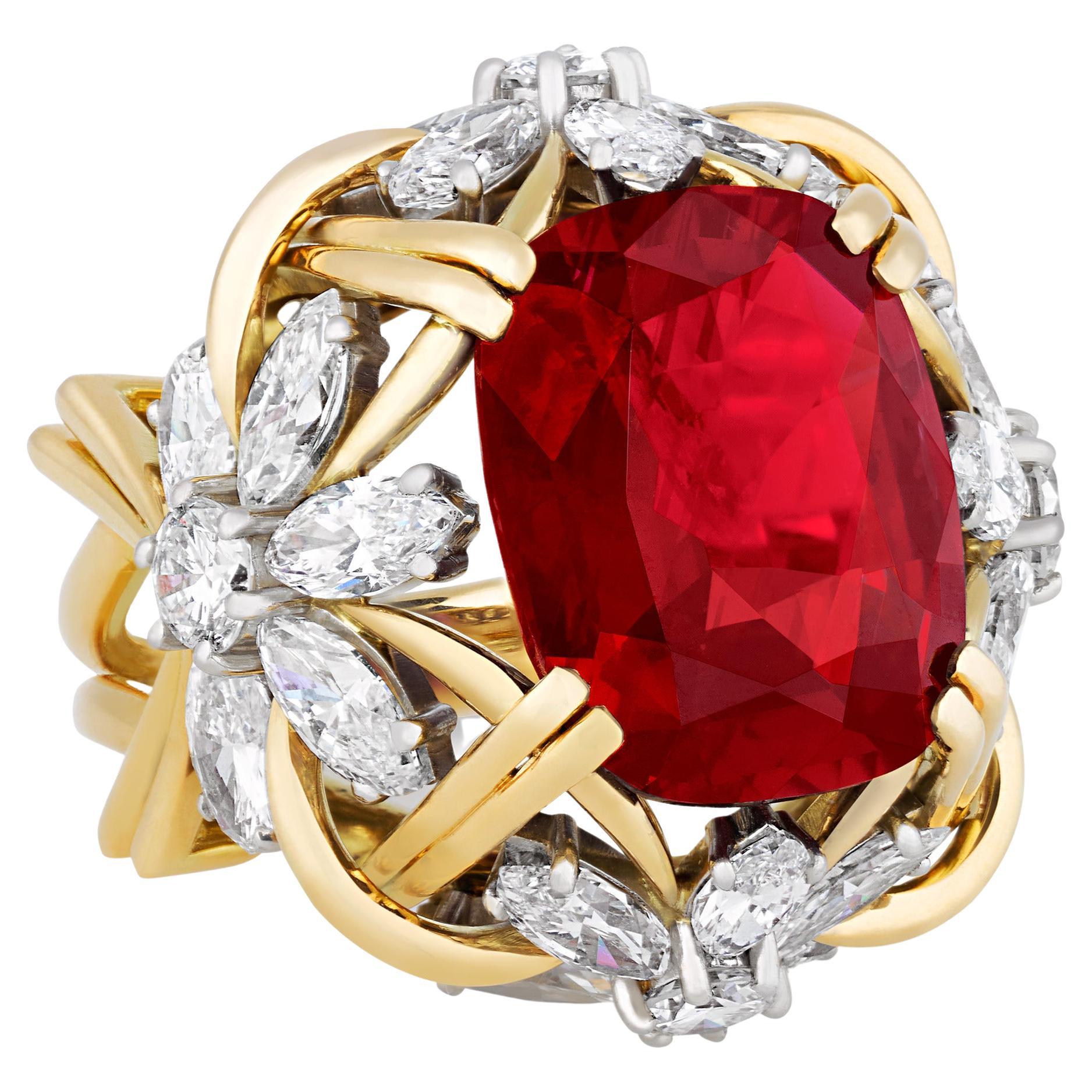 Ruby Ring by Tiffany & Co., 11.71 Carats For Sale