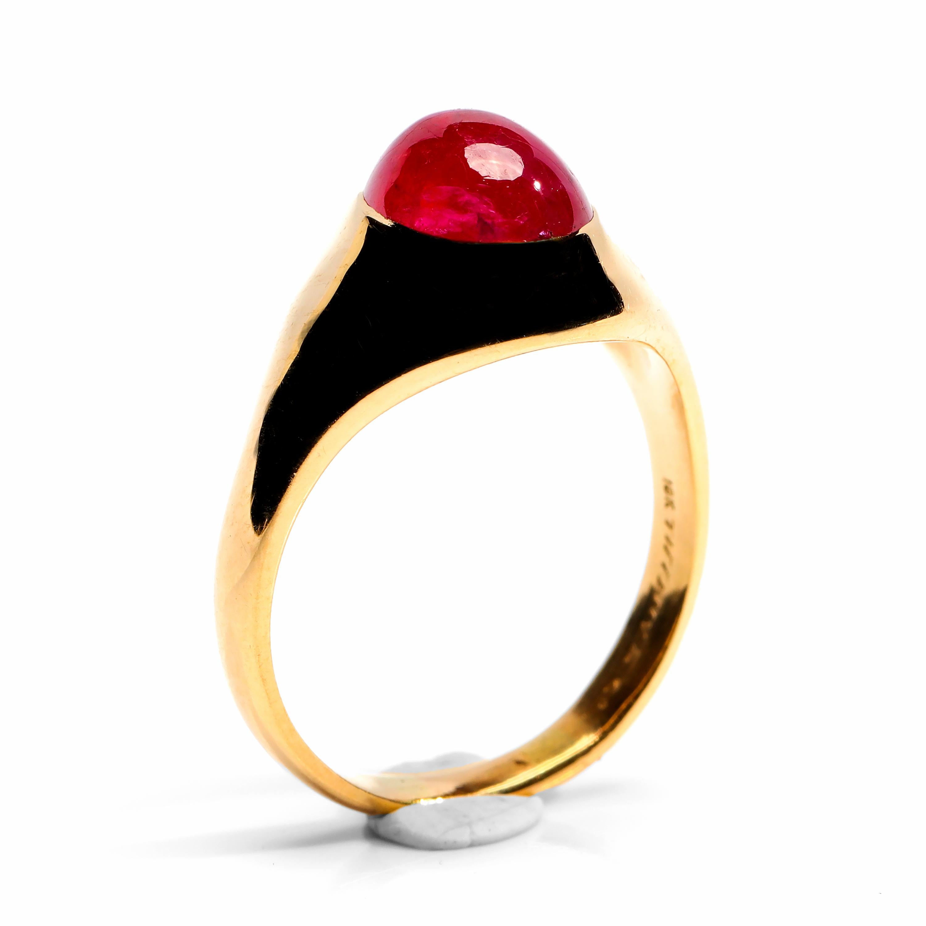 Modern Ruby Ring by Tiffany & Co. Midcentury