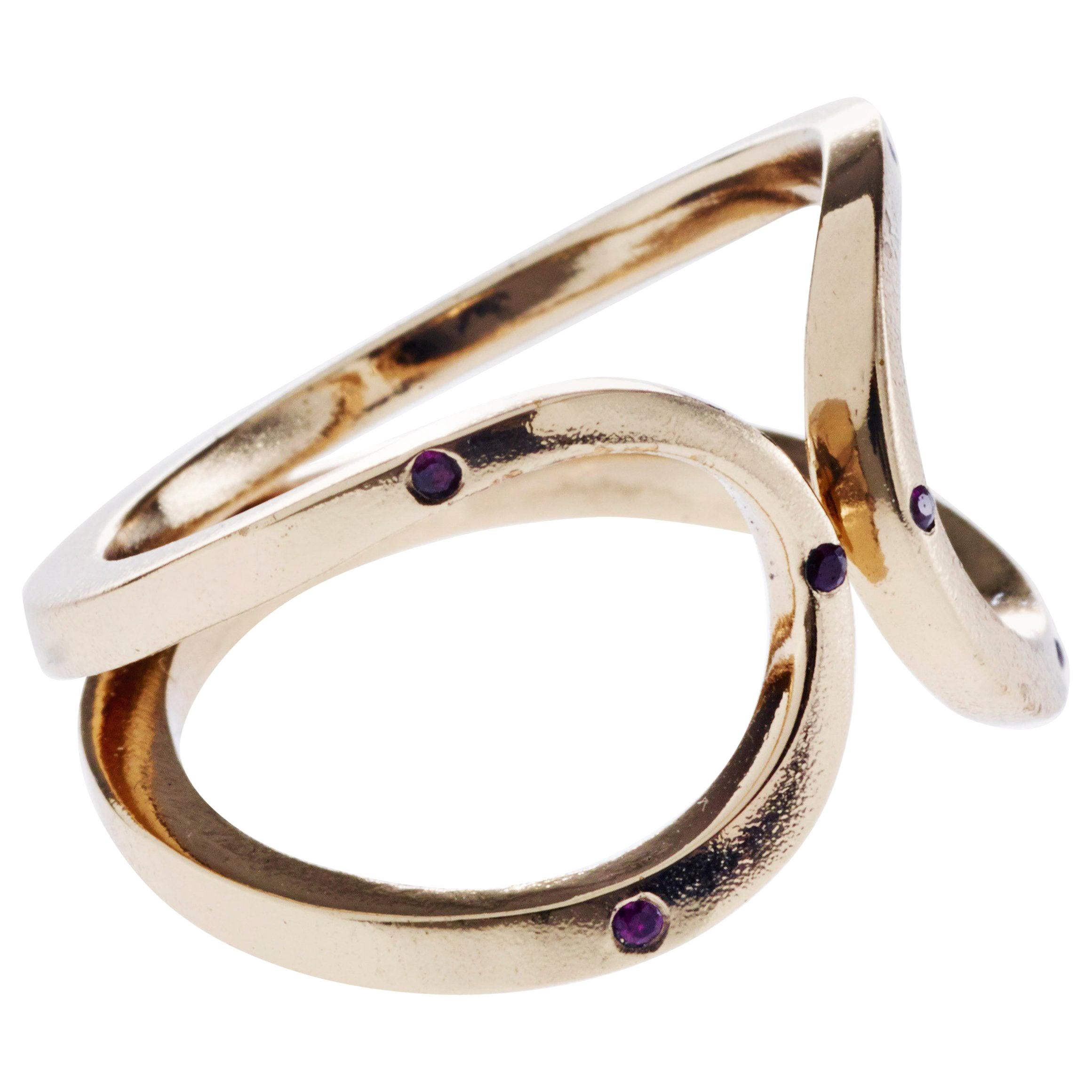 Rubin Ring Bronze Verstellbar Resizable J Dauphin