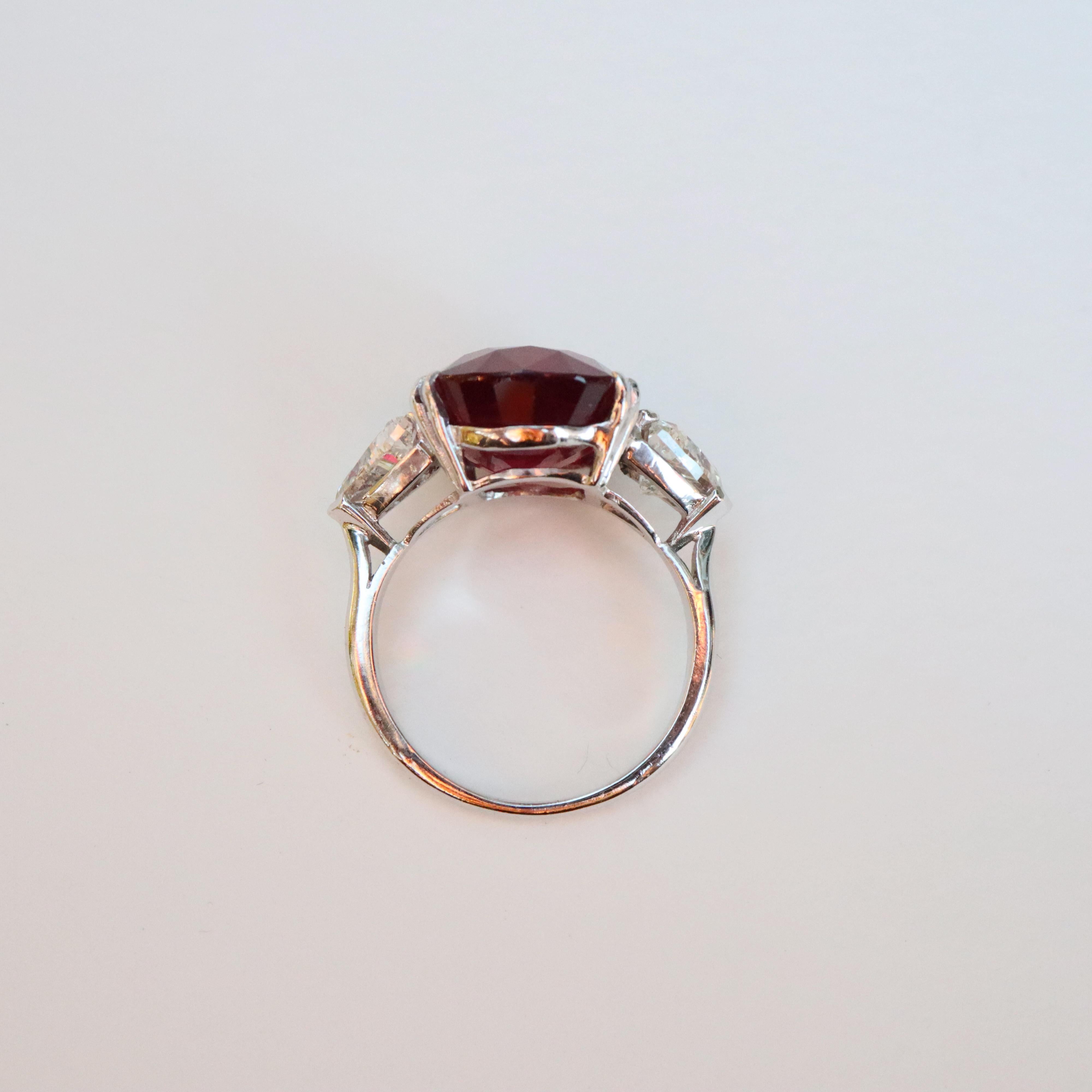 large ruby ring