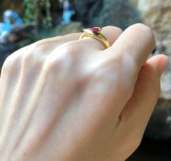 Ruby Ring Set in 18 Karat Gold Settings