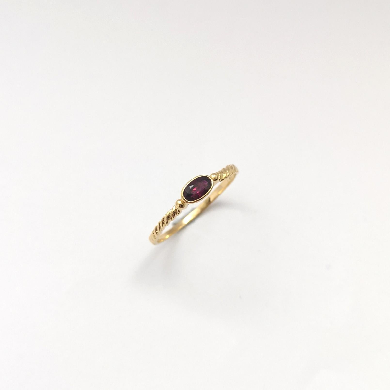 Rubin-Ring in 18 Karat Gold gefasst in Fassungen im Angebot 6
