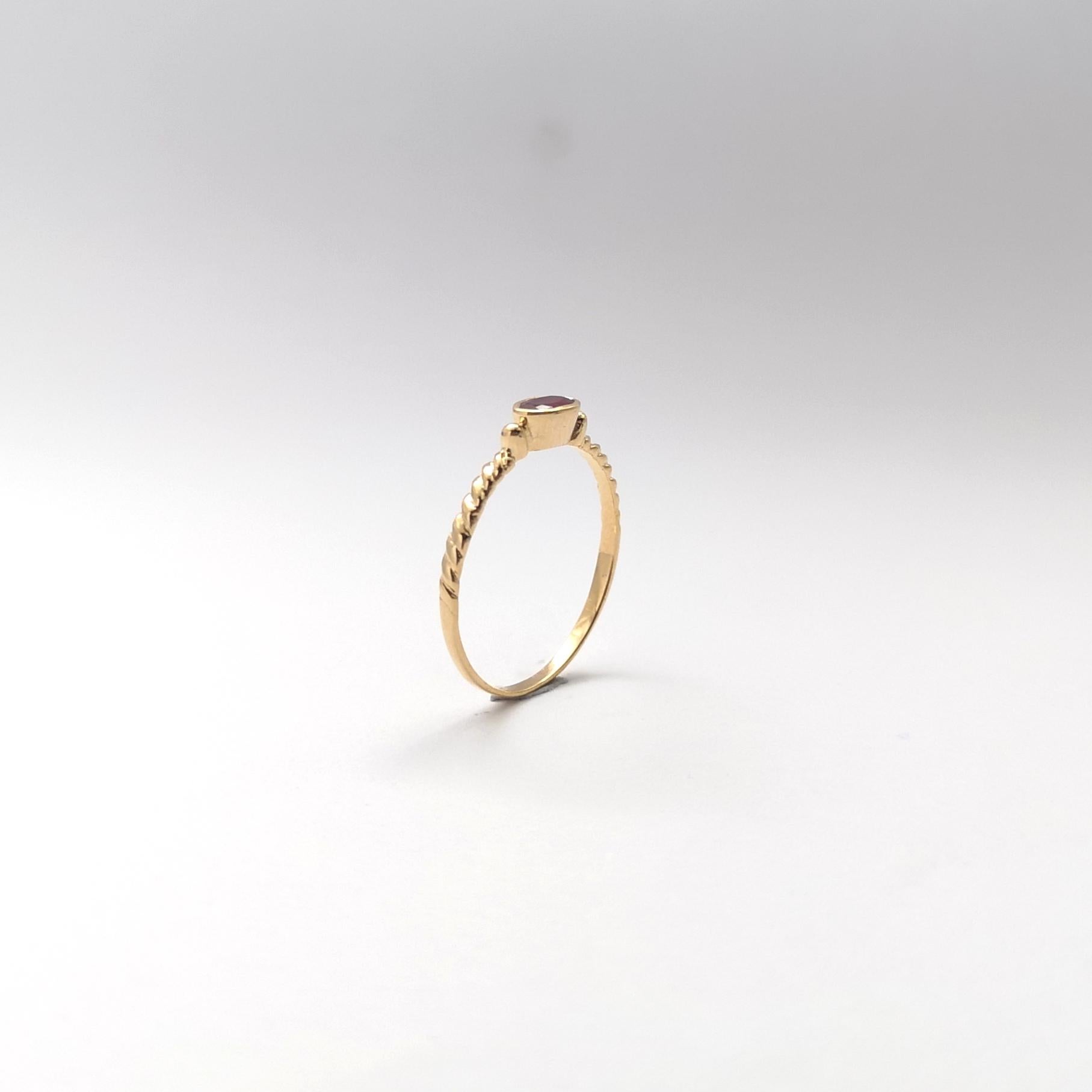Rubin-Ring in 18 Karat Gold gefasst in Fassungen im Angebot 10