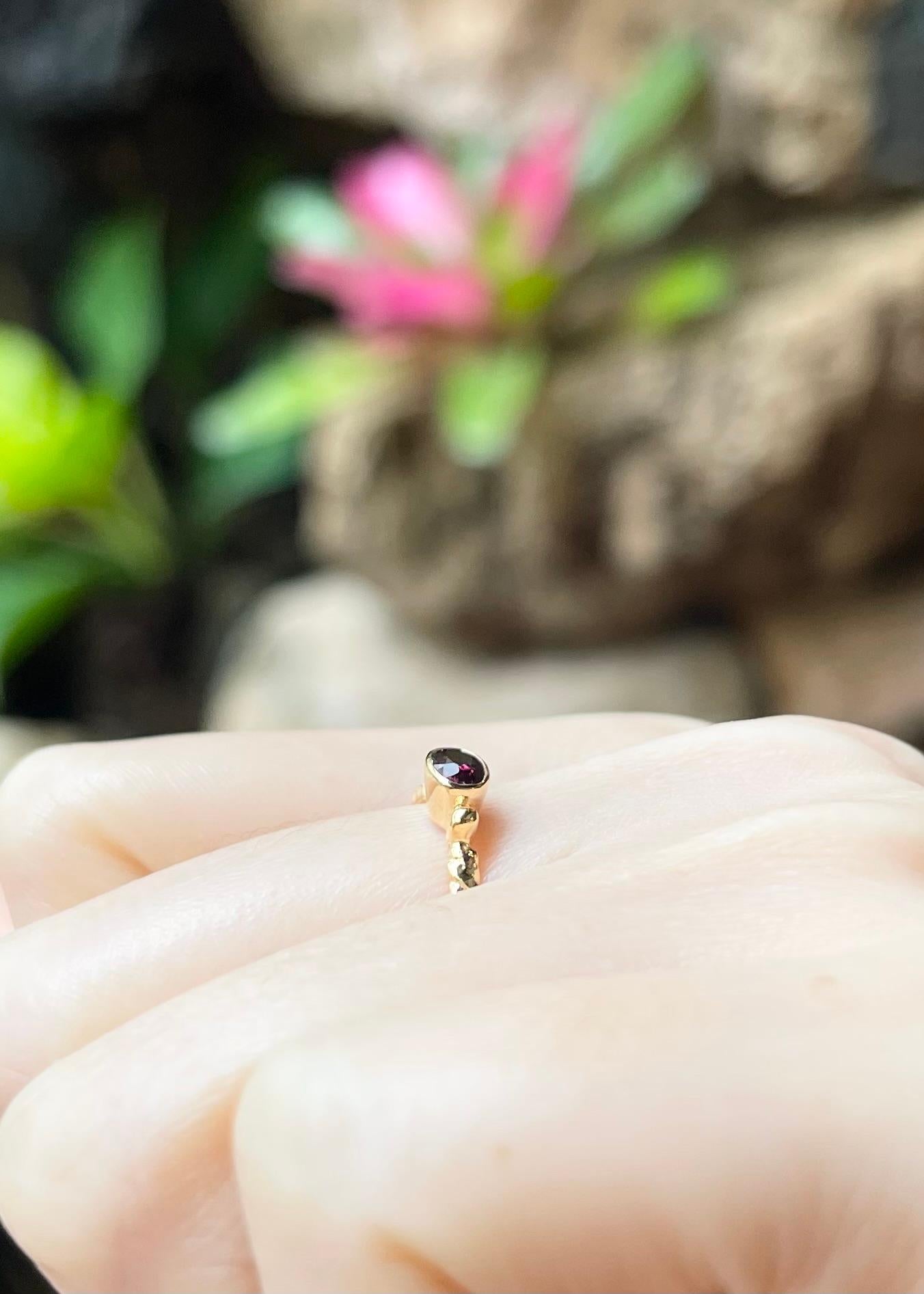 Rubin-Ring in 18 Karat Gold gefasst in Fassungen im Angebot 1