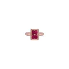 Ruby Ring Studded in 18k Rose Gold