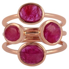 Ruby Ring Studded in 18K Rose Gold