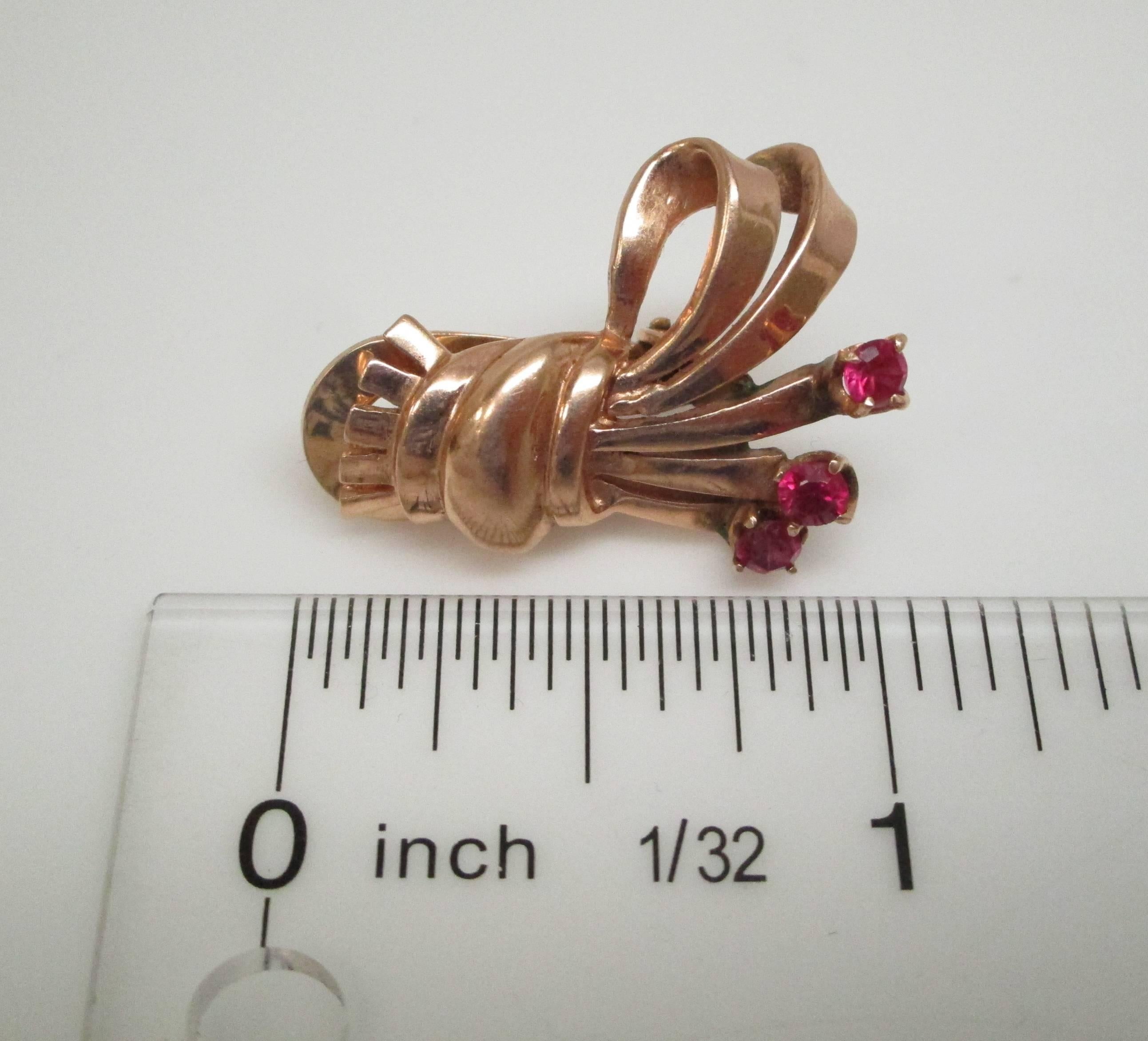 Ruby Rose Gold Earrings 2