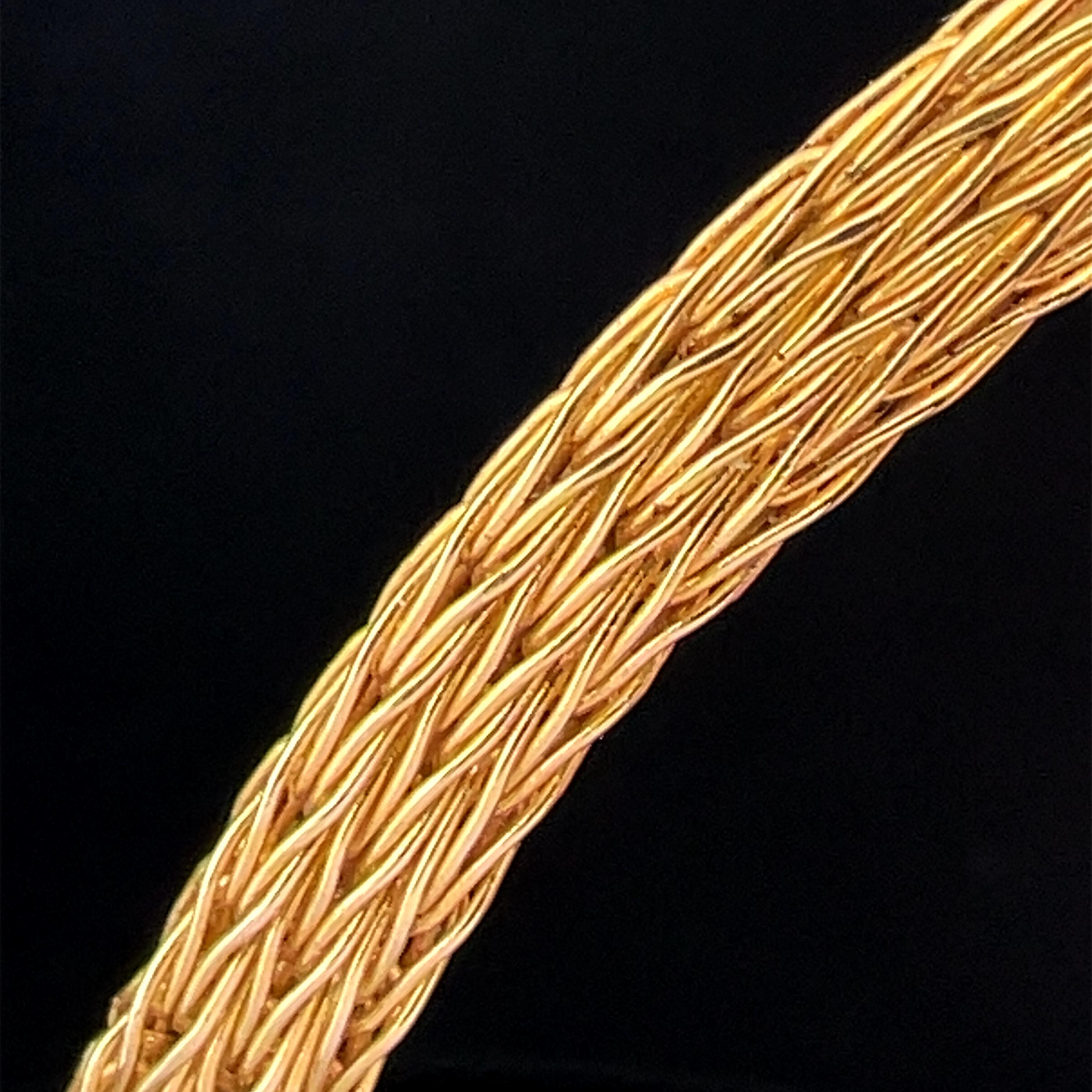 Rubin & Saphir 22k Gelbgold Armband CIRCA 1980s für Damen oder Herren im Angebot