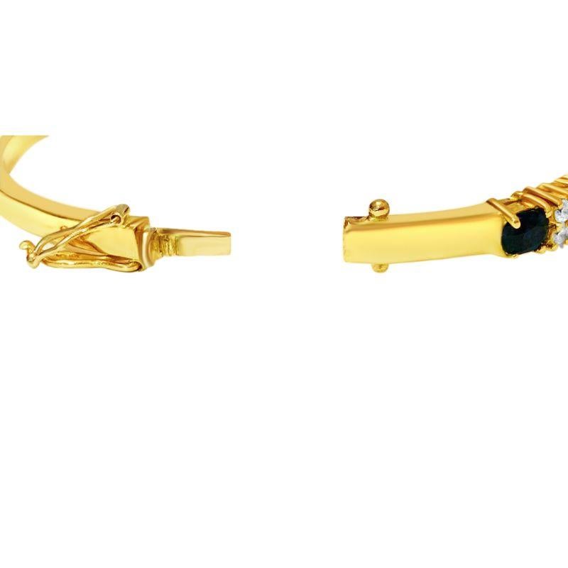 Ruby Sapphire Emerald and Diamond Bracelet in 18 Karat Yellow Gold In Excellent Condition For Sale In Miami, FL