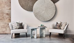 Table d'appoint en rubis conçue par Dami, Pays-Bas