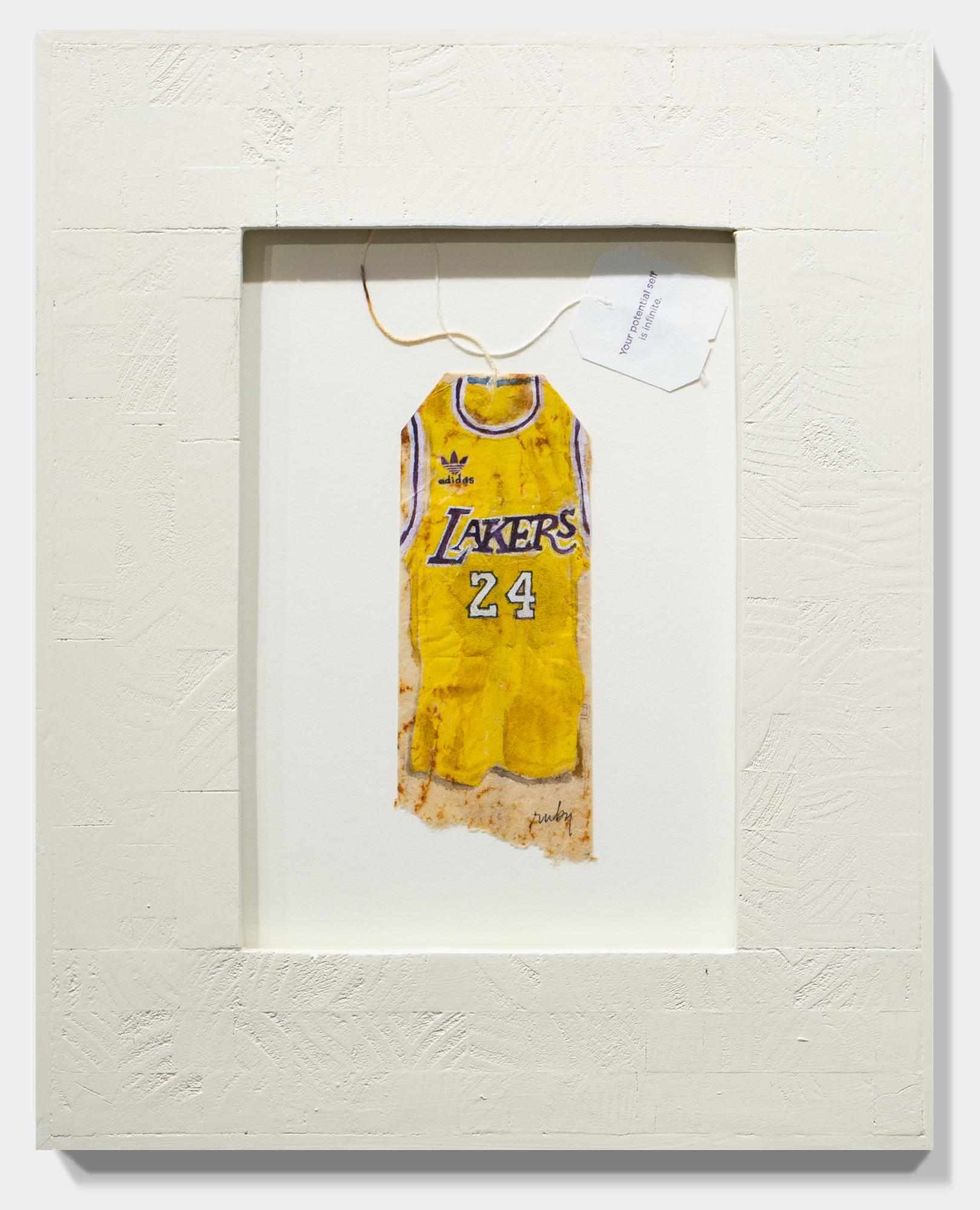 R.I.P. Kobe - Beige Still-Life Painting by Ruby Silvious