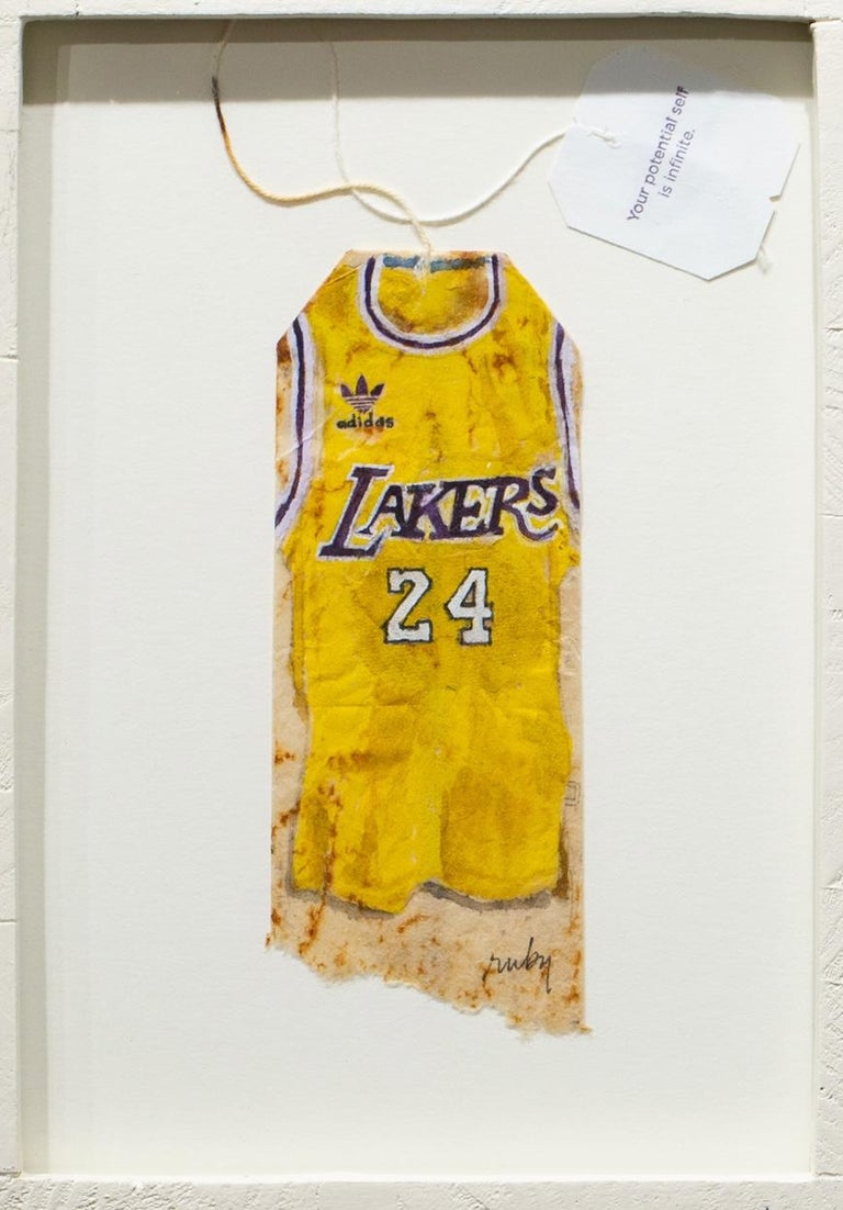 Ruby Silvious Kobe, Painting on Tea Bag, Tribute to Kobe