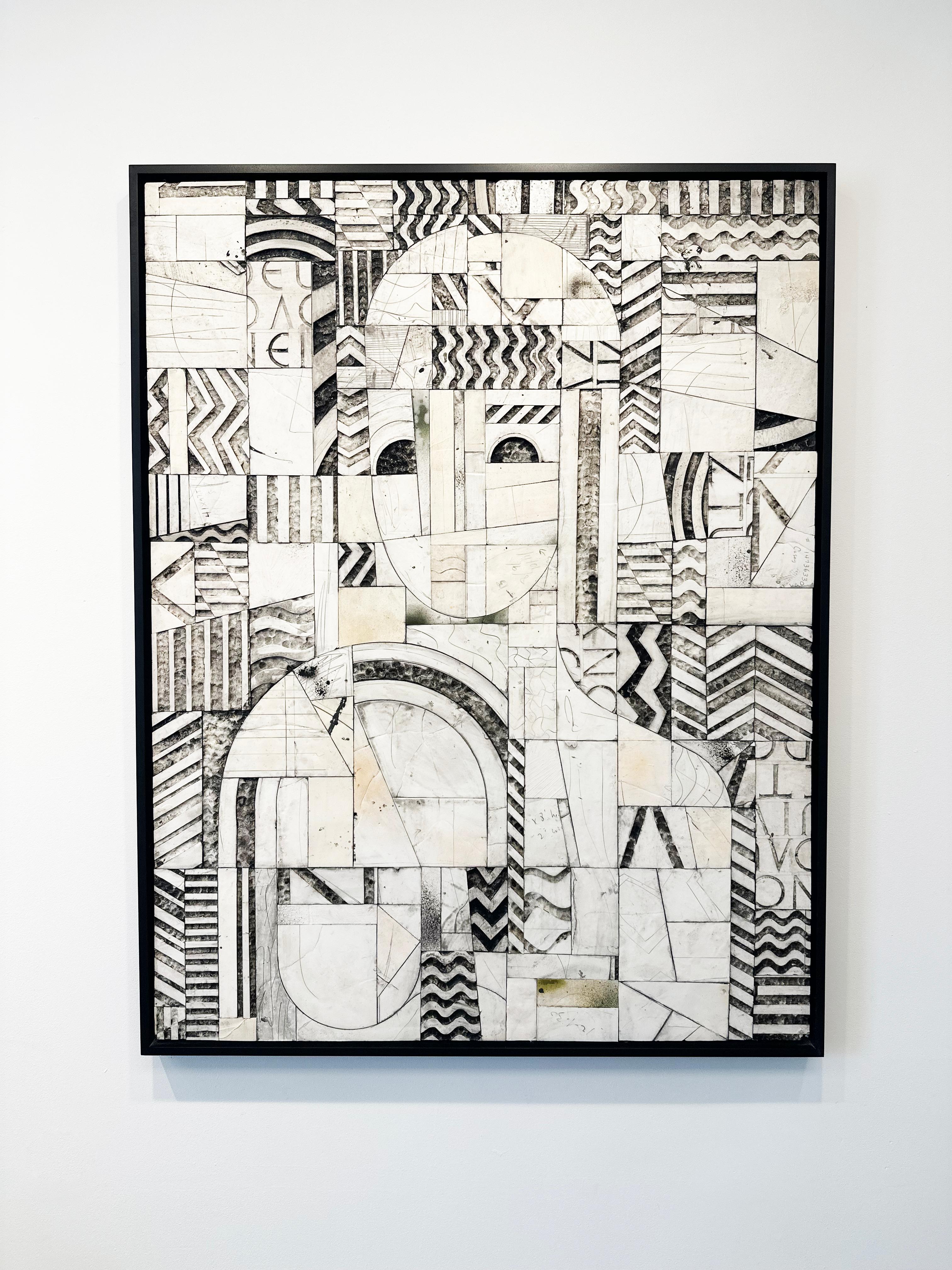 Mixed-media abstract painting by Ruby Sky Stiler 'Untitled' For Sale 1