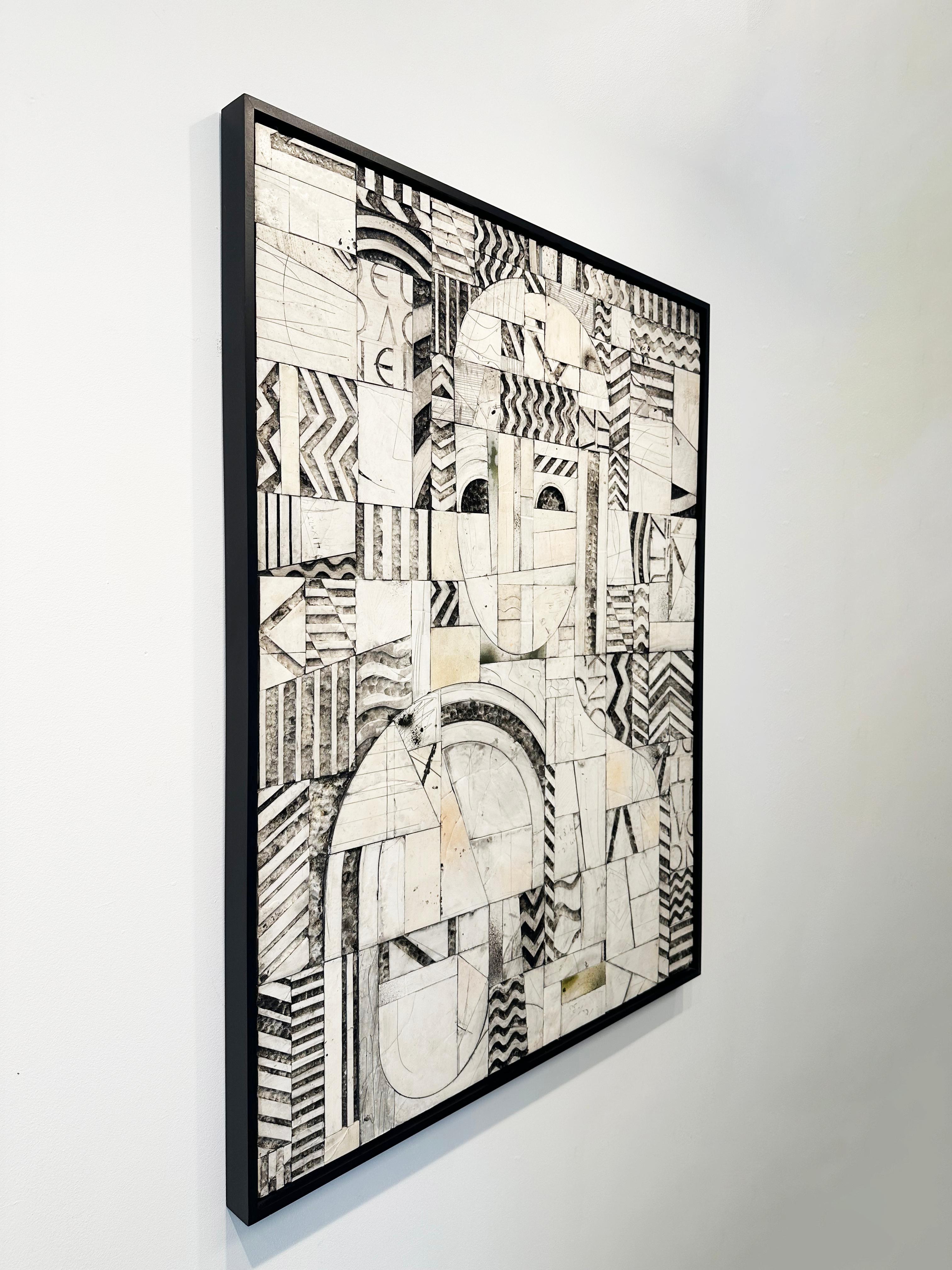 Mixed-media abstract painting by Ruby Sky Stiler 'Untitled' For Sale 3