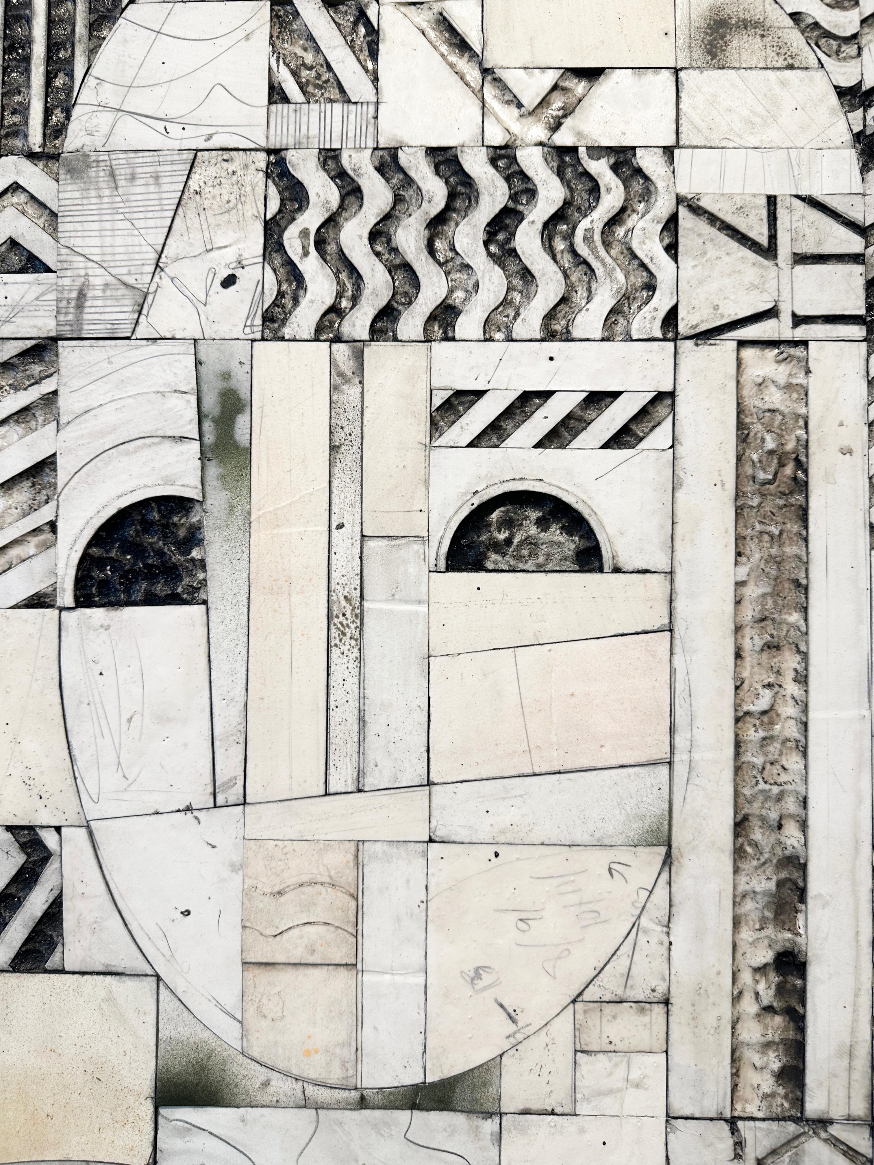 Mixed-media abstract painting by Ruby Sky Stiler 'Untitled' For Sale 4
