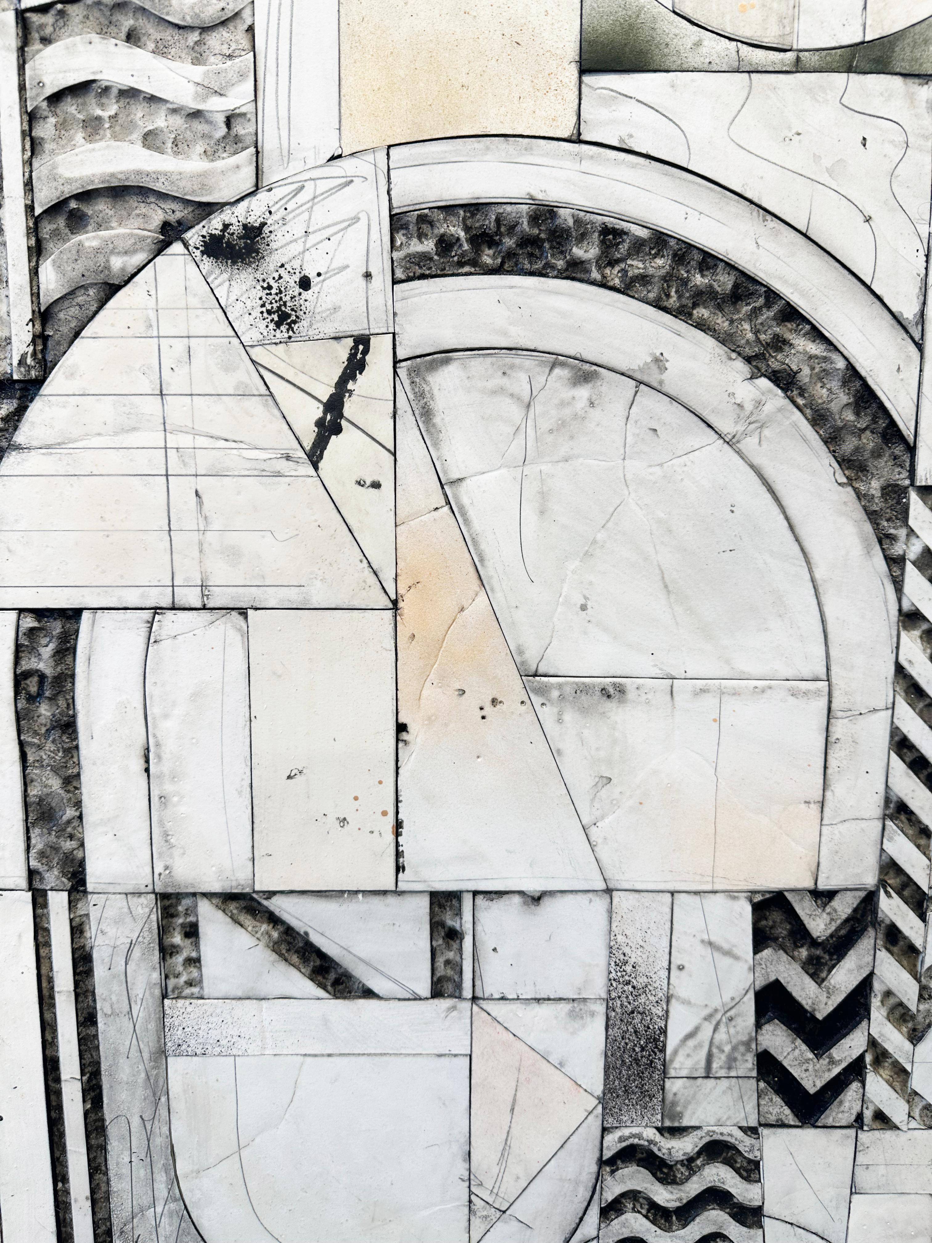Mixed-media abstract painting by Ruby Sky Stiler 'Untitled' For Sale 5