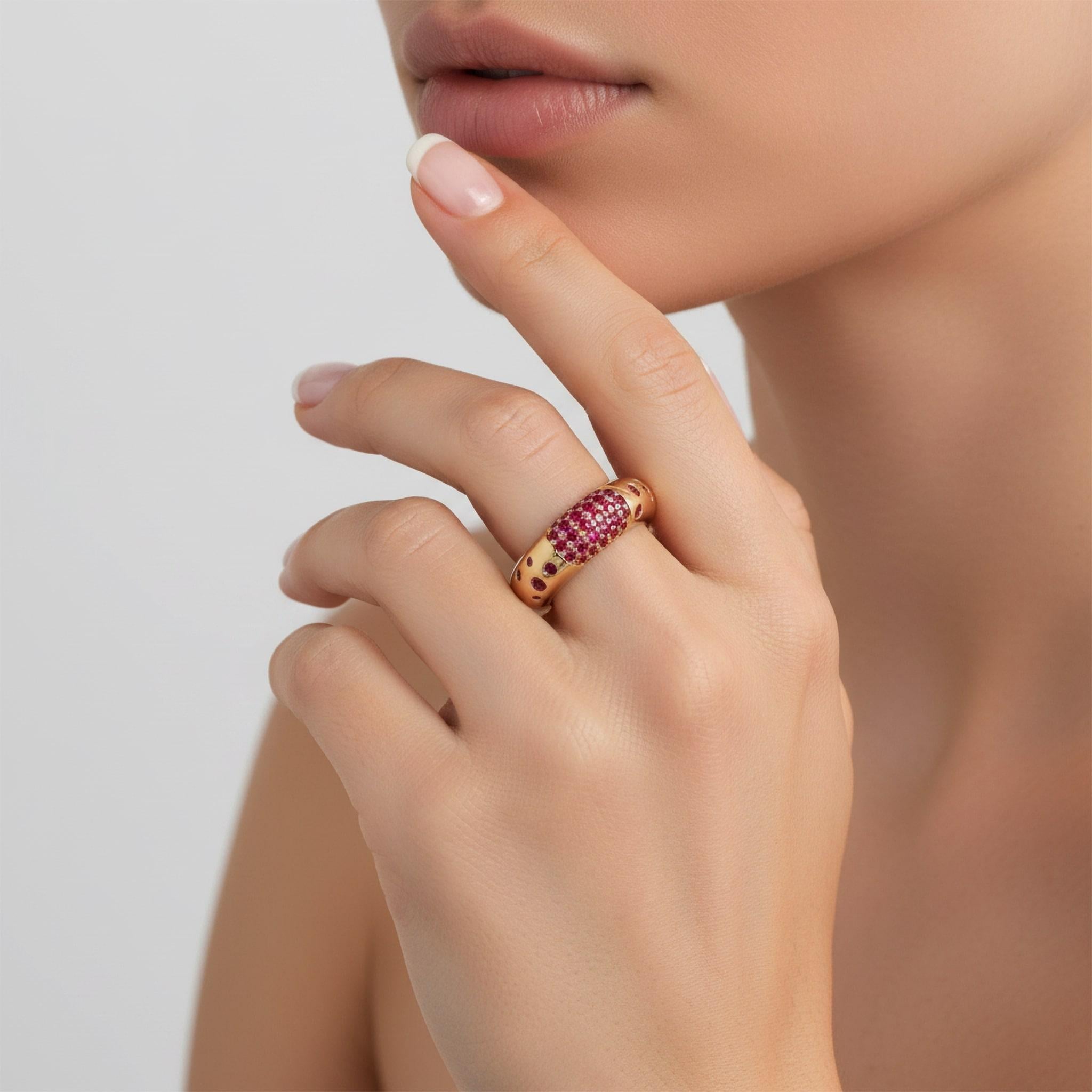 Ruby Spotlight 14k (or 18k Upon Request) Yellow G… - image 2