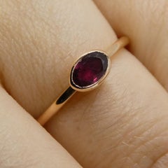 Ruby Stacker Ring set in 10kt Pink/Rose Gold