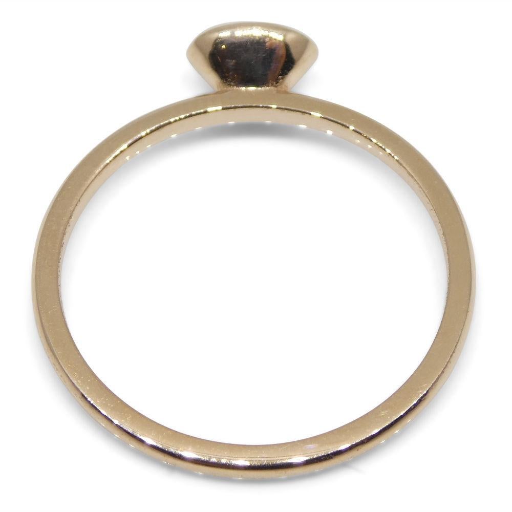 Anillo apilador de rubíes engastado en oro rosa/rosa de 10 quilates en Nuevo estado para la venta en Toronto, Ontario