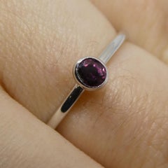 Ruby Stacker Ring set in 10kt White Gold