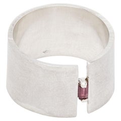 Ruby sterling silver Wide Ring (DCG)(W)