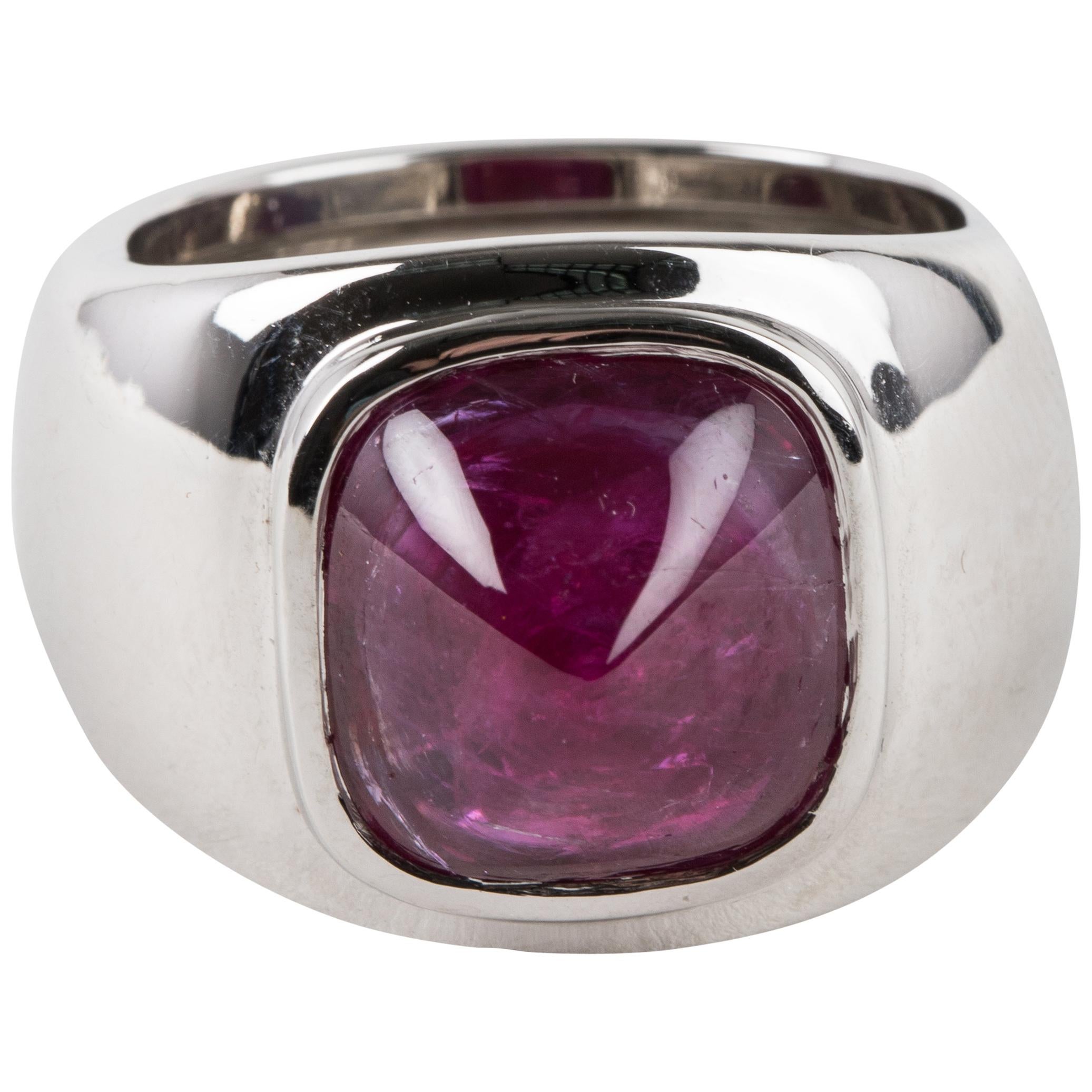 Ruby Sugarloaf Ring For Sale