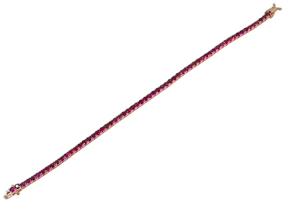 real ruby tennis bracelet