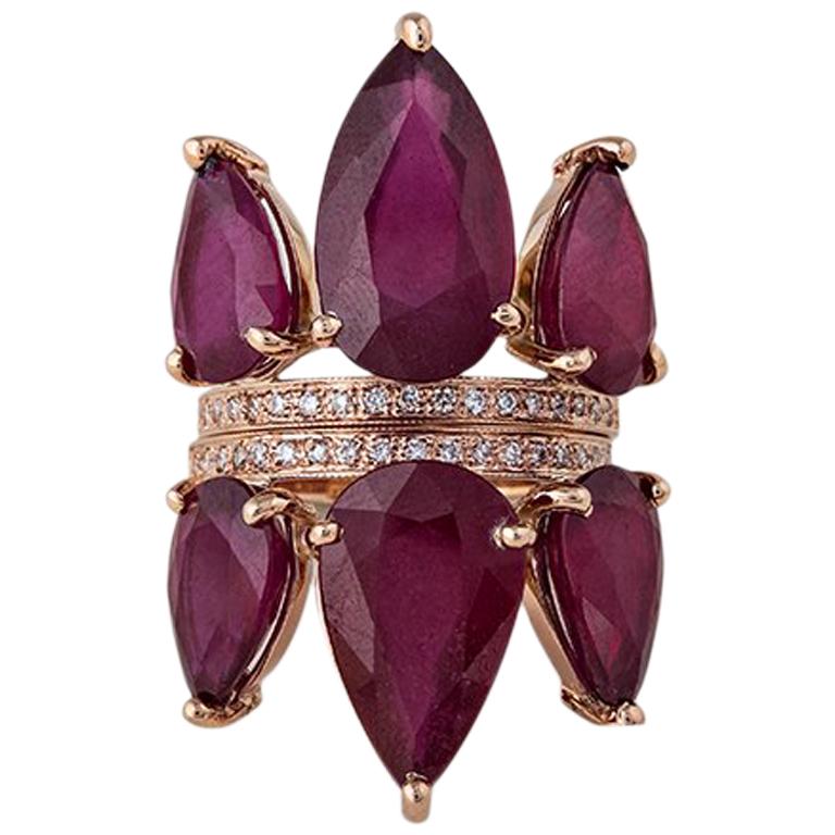 Ruby Tiara Ring For Sale at 1stDibs pink tiara ring