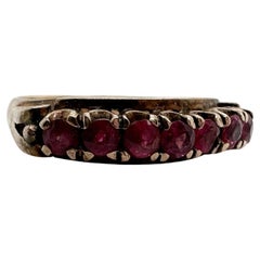 Used Ruby Wedding Band 18KT gold 