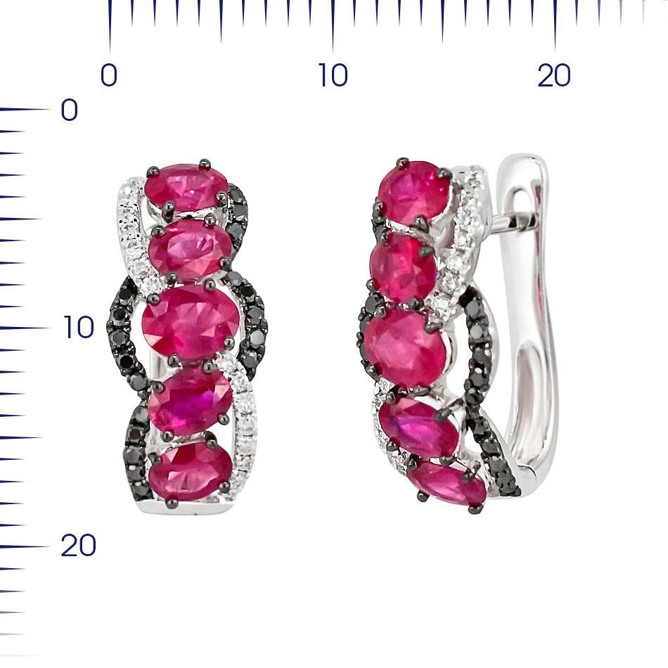 White Gold 14K Earrings (Matching Ring Available)
Weight 4.25 gram
Diamond 32-Round 57-0,14-4/5A
Diamond 40-Round 57-0,23-99/A
Ruby 10-Oval-2,76 Т(5)/5A

With a heritage of ancient fine Swiss jewelry traditions, NATKINA is a Geneva based jewellery