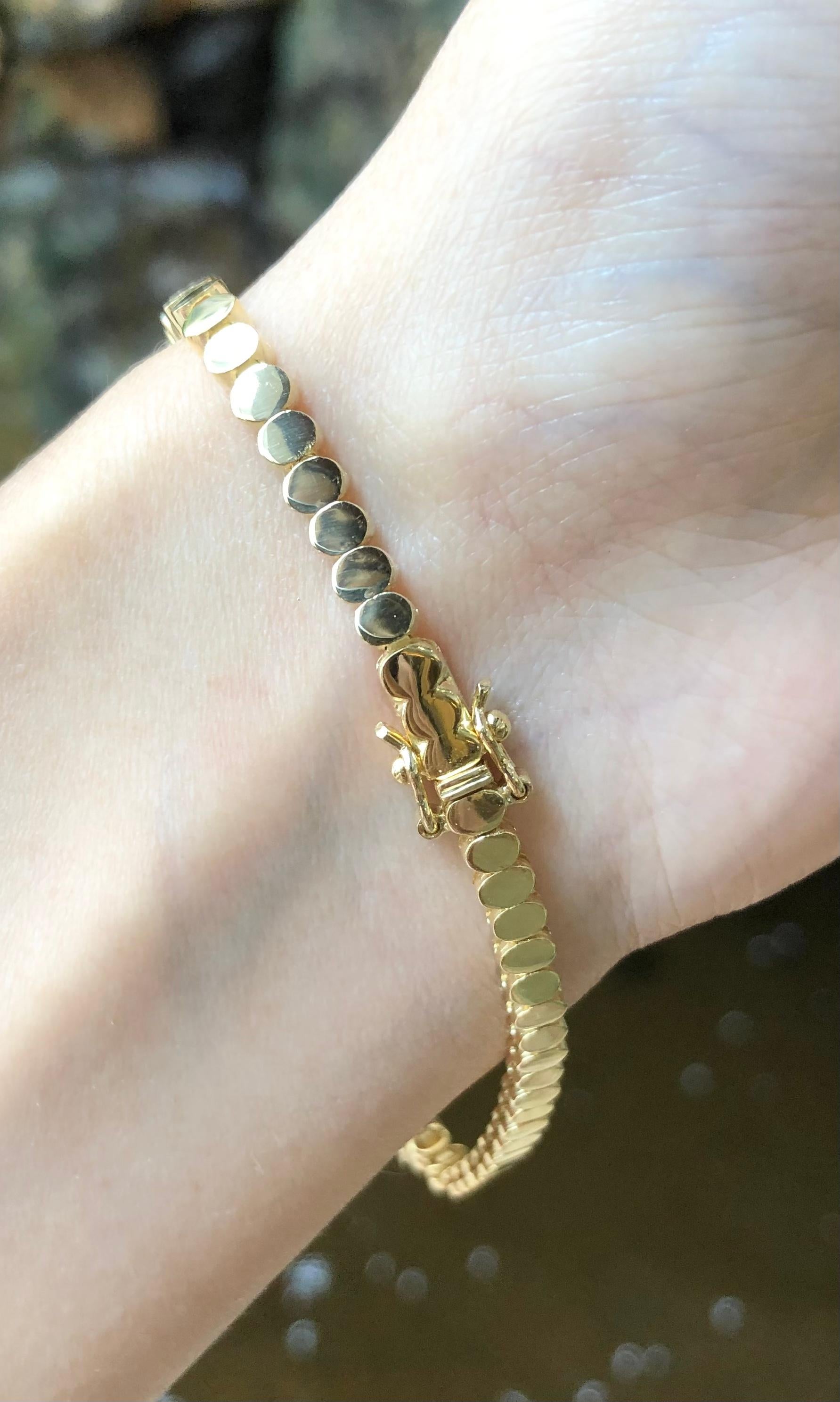 Ruby with Diamond Bracelet Set in 18 Karat Gold Settings For Sale 8
