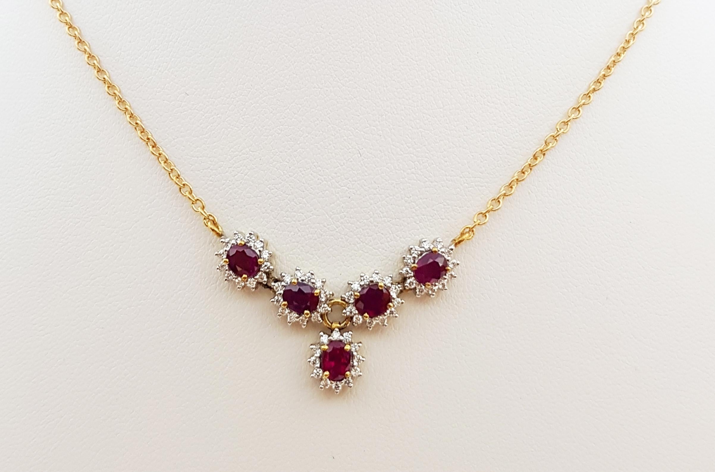 original ruby necklace set