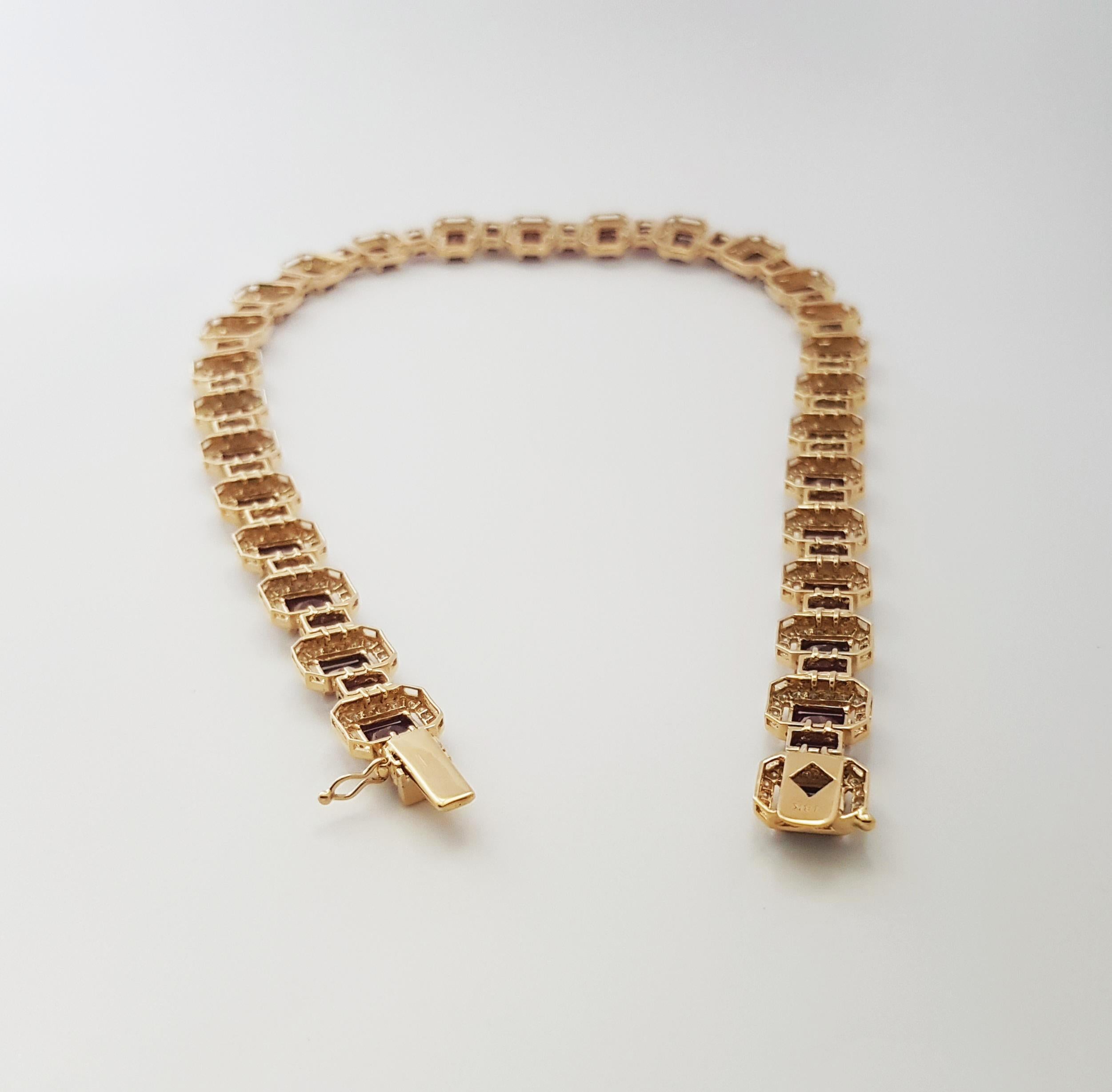 Ruby with Diamond Necklace set in 18K Gold Settings For Sale 2