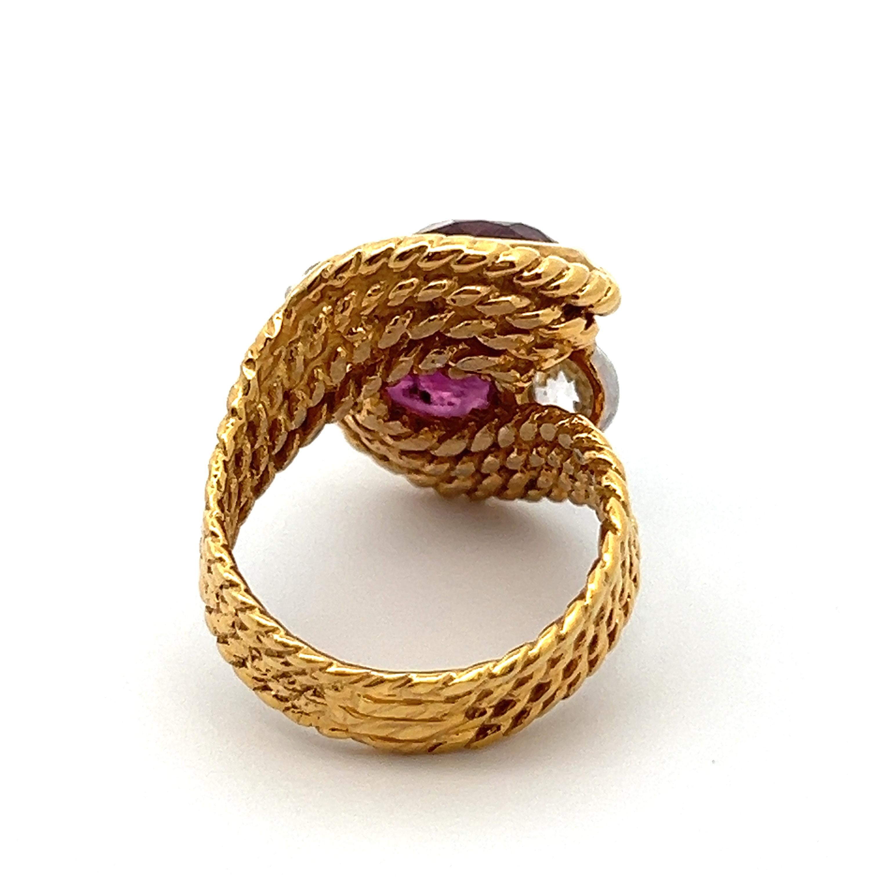 Ring mit Rubin You and Me im Angebot 3
