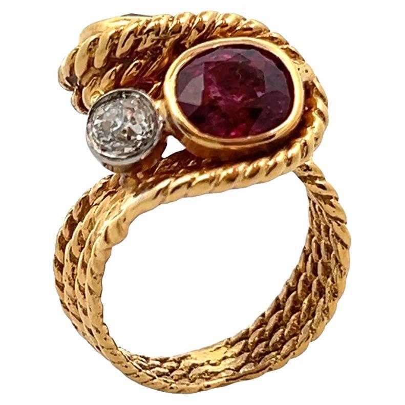 Ruby You and Me Ring