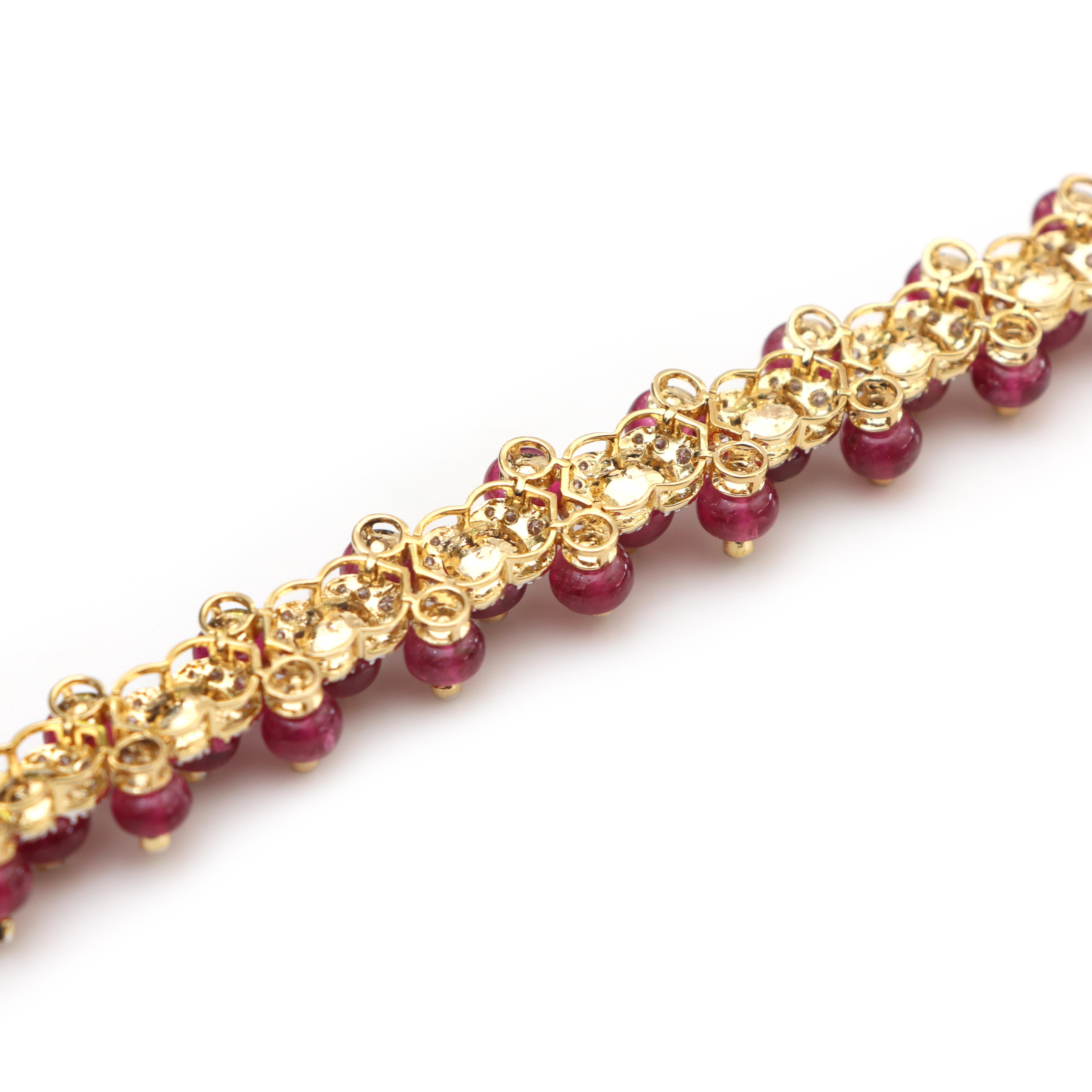 Pulsera Rubylight Oro Amarillo 18k Y Diamantes Joyas Rubylight Sin cortar en venta