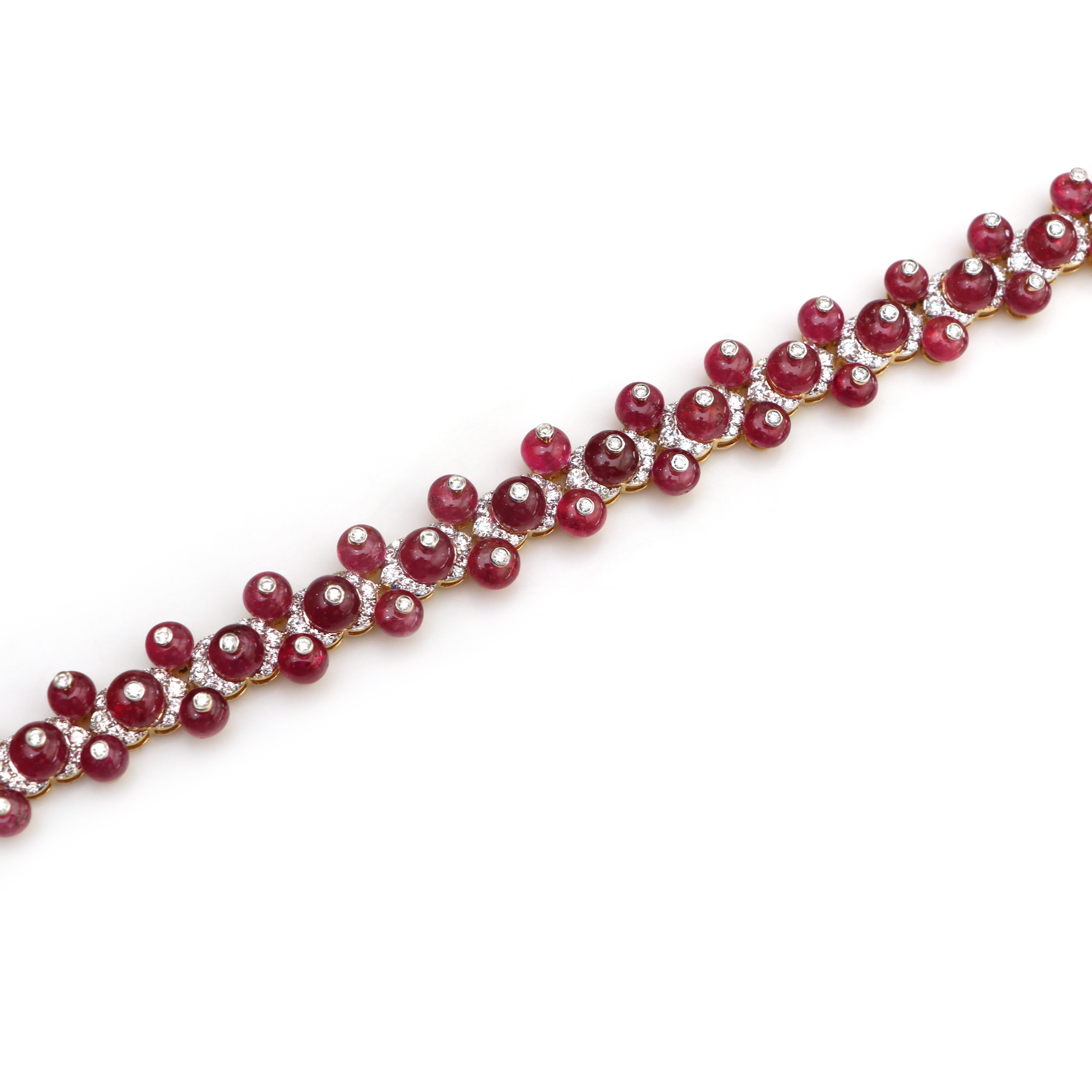 Pulsera Rubylight Oro Amarillo 18k Y Diamantes Joyas Rubylight en Nuevo estado para la venta en Jaipur, IN