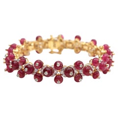 Pulsera Rubylight Oro Amarillo 18k Y Diamantes Joyas Rubylight